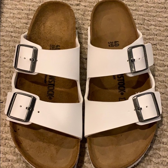 all white birkenstocks mens